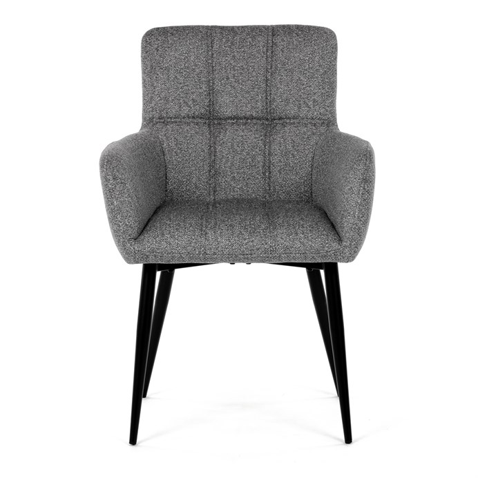 Jedálenská stolička, sivá, látka, DCH-P3146 SIL2