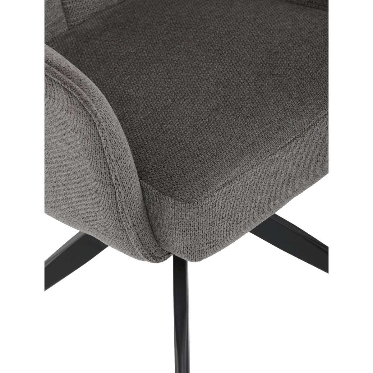 Jedálenské kreslo látka/kov DCH-P3170 GREY2