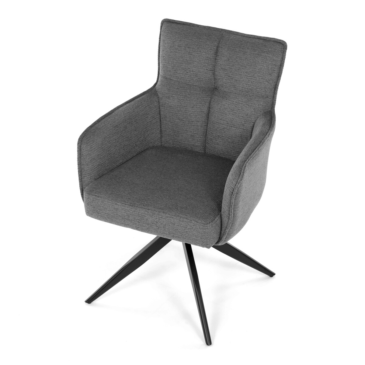 Jedálenské kreslo látka/kov DCH-P3170 GREY2