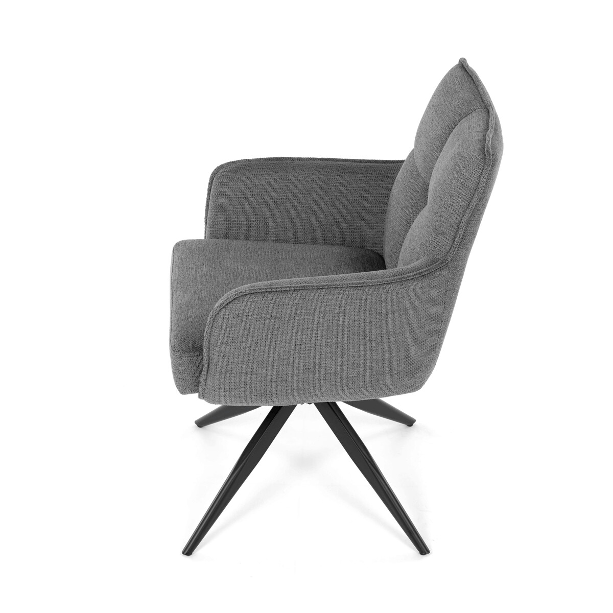 Jedálenské kreslo látka/kov DCH-P3170 GREY2
