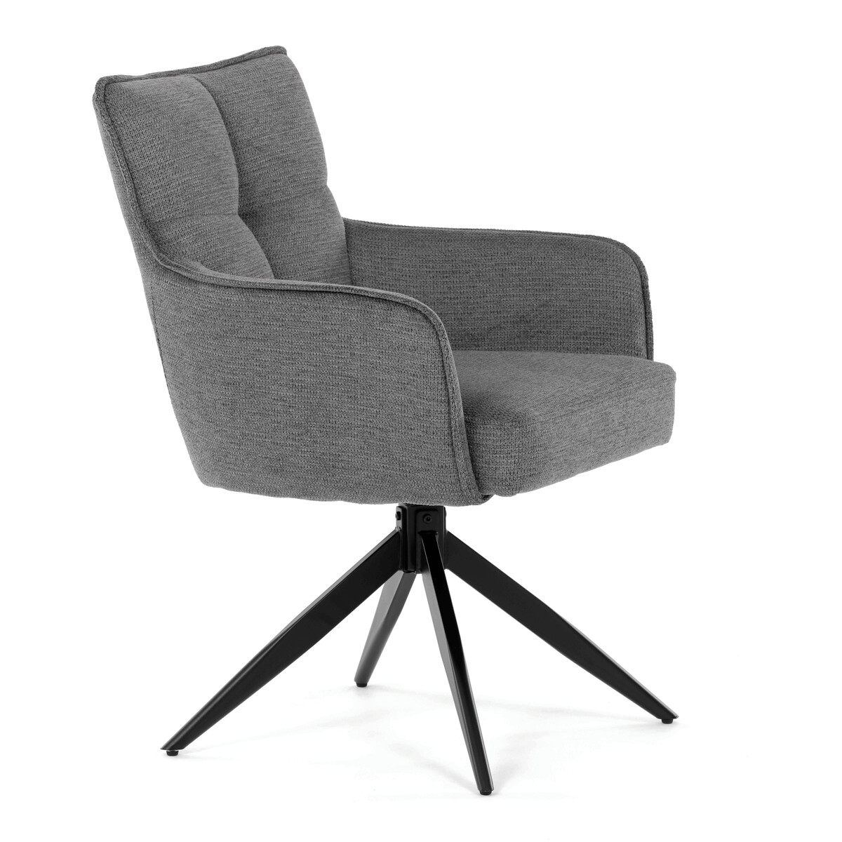 Jedálenské kreslo látka/kov DCH-P3170 GREY2