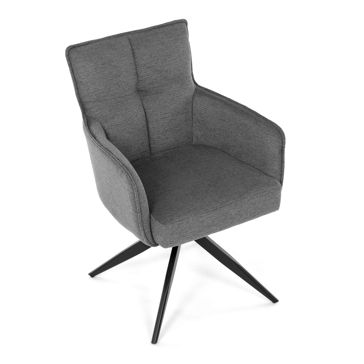 Jedálenské kreslo látka/kov DCH-P3170 GREY2