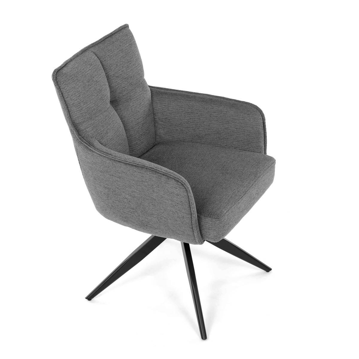 Jedálenské kreslo látka/kov DCH-P3170 GREY2