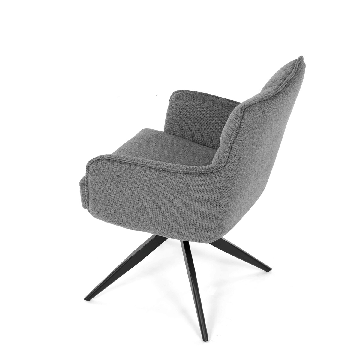 Jedálenské kreslo látka/kov DCH-P3170 GREY2