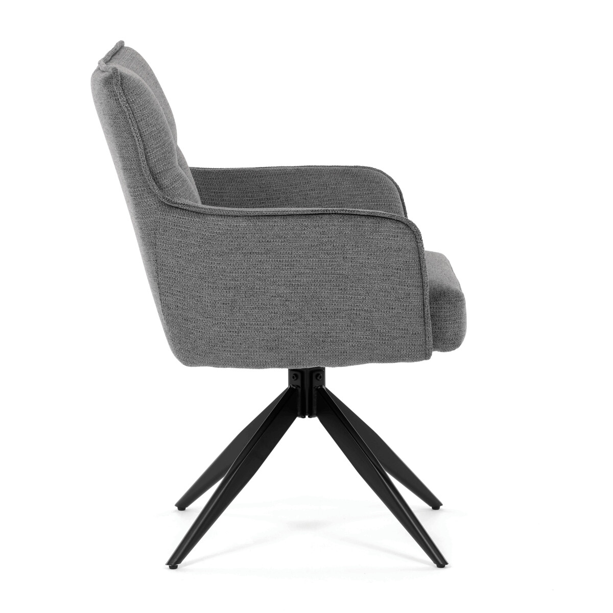 Jedálenské kreslo látka/kov DCH-P3170 GREY2