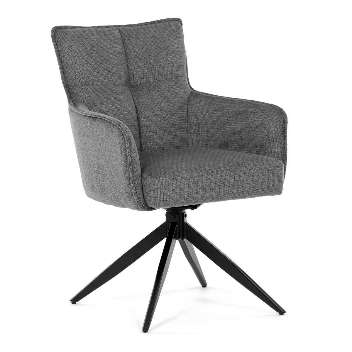 Jedálenské kreslo látka/kov DCH-P3170 GREY2