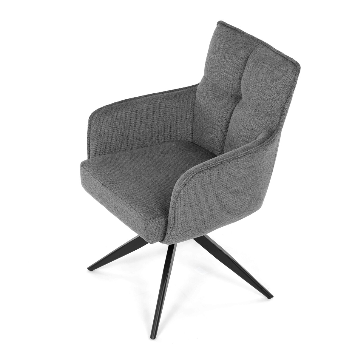 Jedálenské kreslo látka/kov DCH-P3170 GREY2