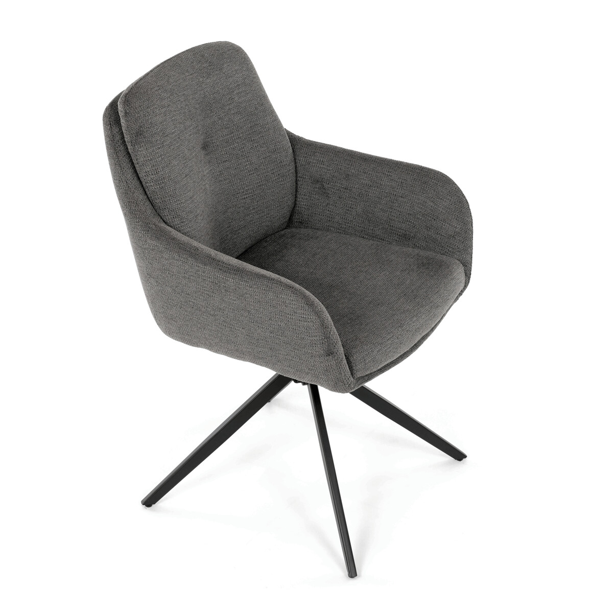 Jedálenské kreslo látka/kov DCH-P3174 GREY2
