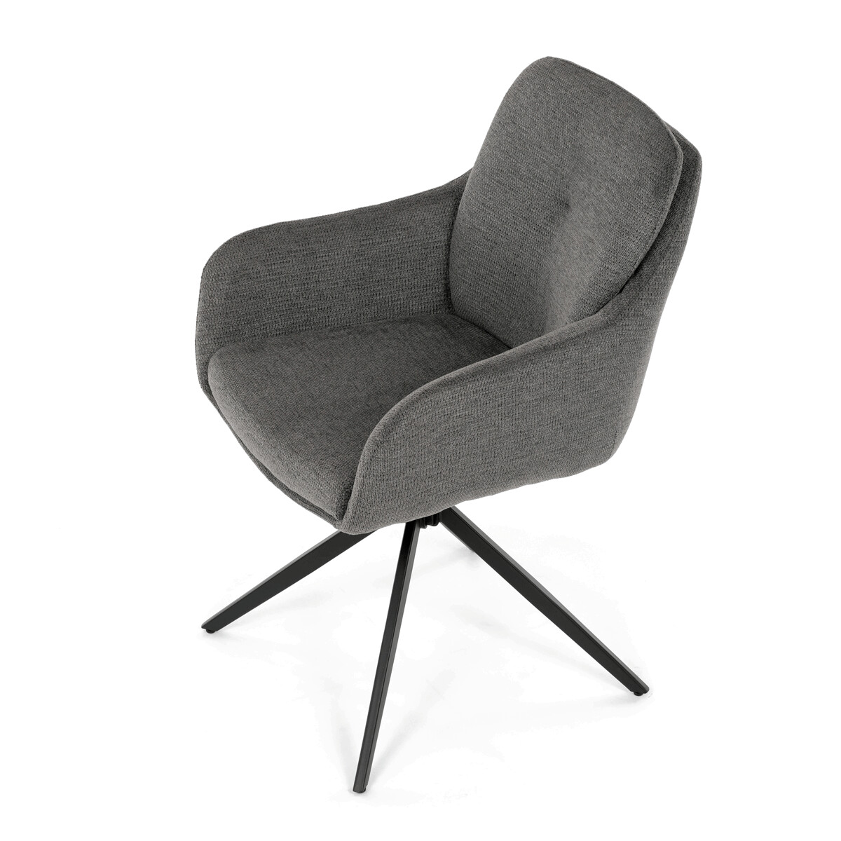 Jedálenské kreslo látka/kov DCH-P3174 GREY2