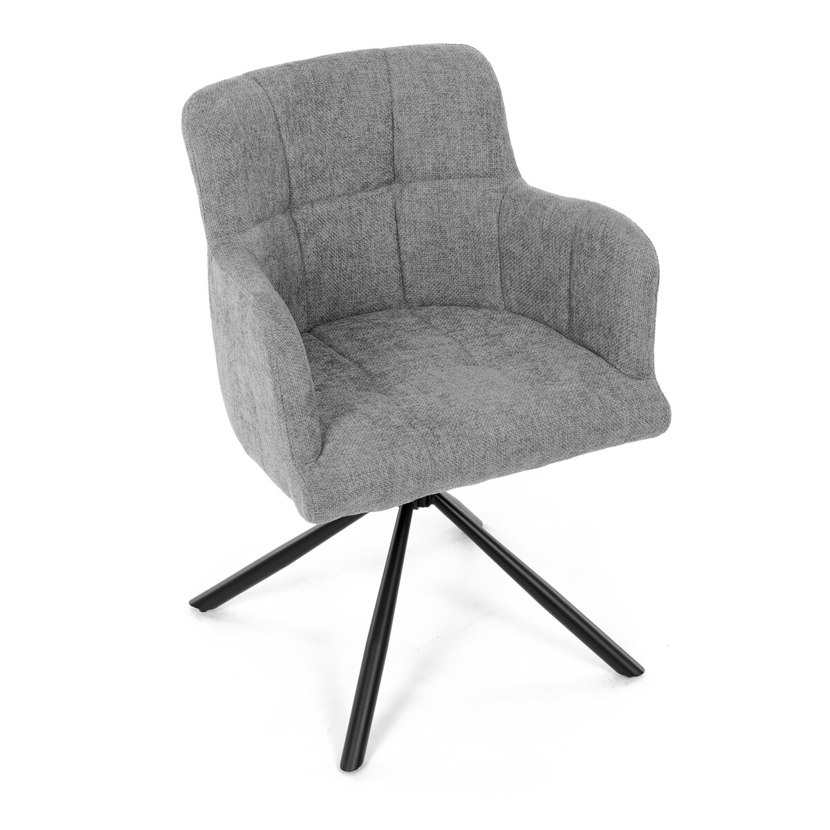 Jedálenské kreslo látka/kov DCH-T1122 GREY2