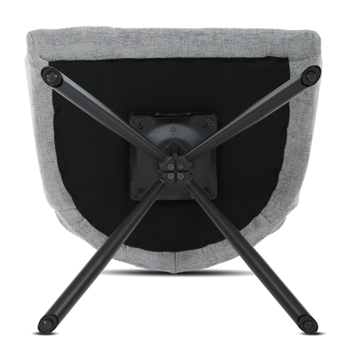 Jedálenské kreslo látka/kov DCH-T1122 GREY2