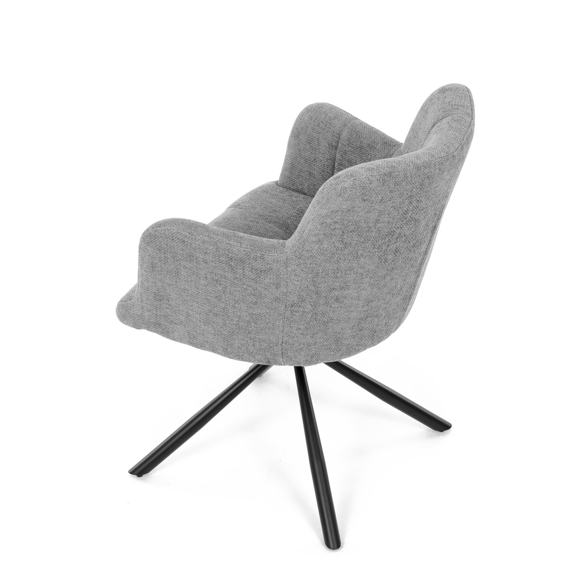 Jedálenské kreslo látka/kov DCH-T1122 GREY2