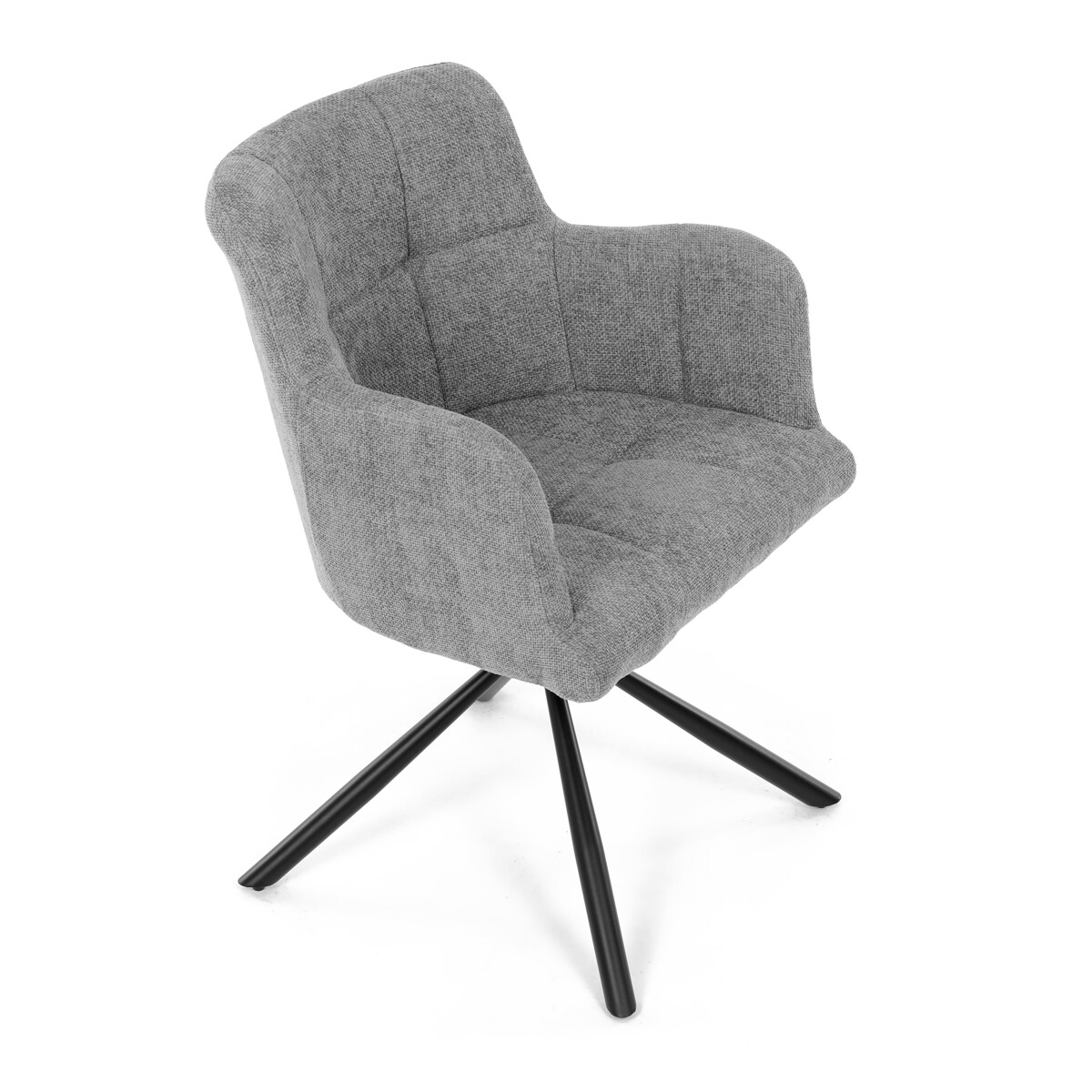 Jedálenské kreslo látka/kov DCH-T1122 GREY2
