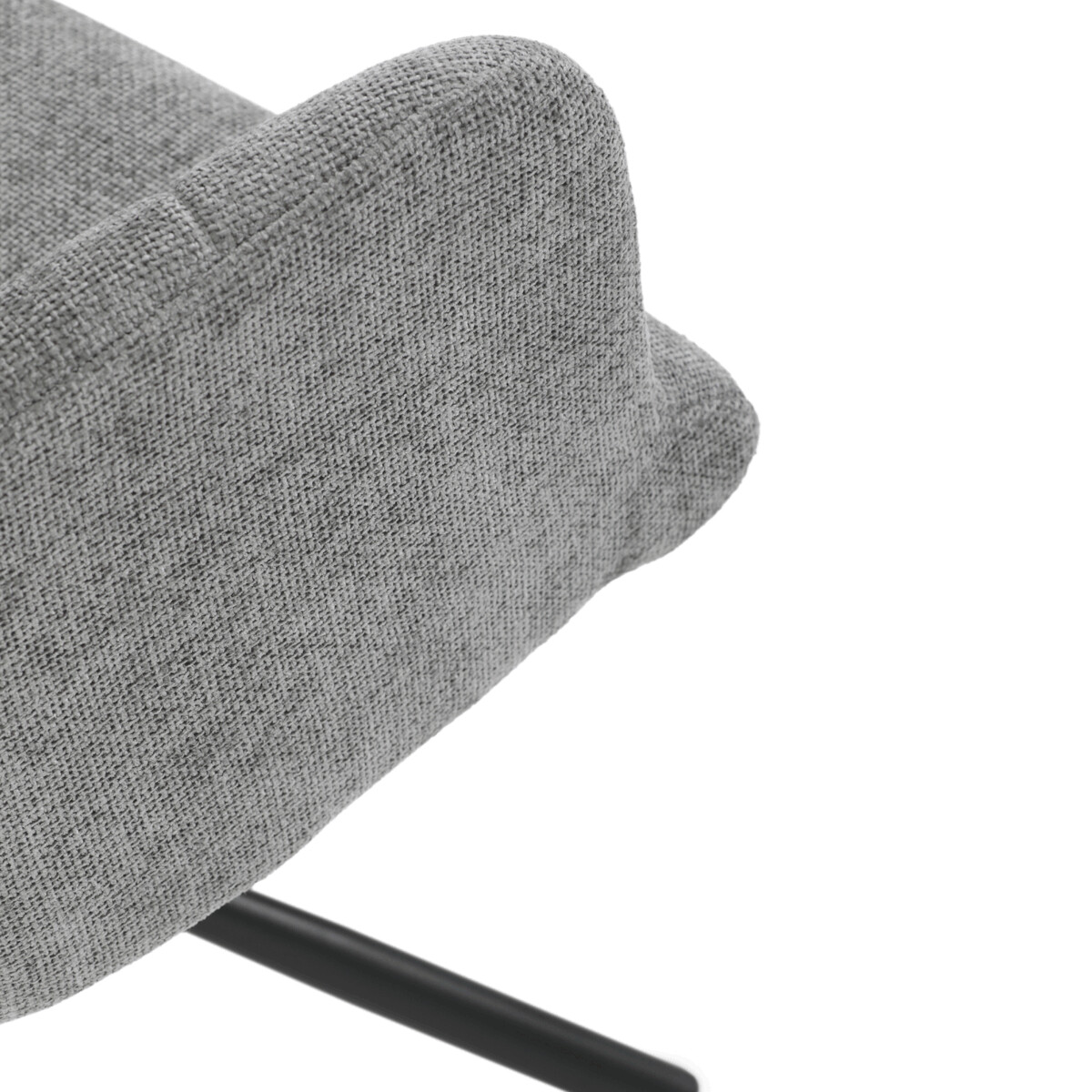 Jedálenské kreslo látka/kov DCH-T1122 GREY2