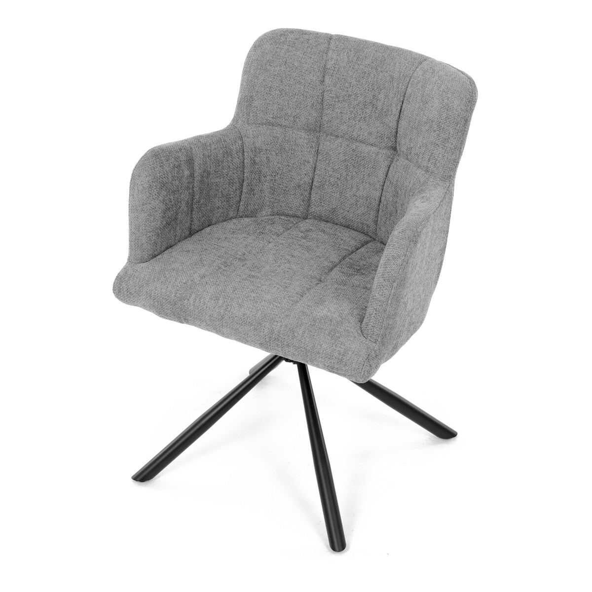 Jedálenské kreslo látka/kov DCH-T1122 GREY2