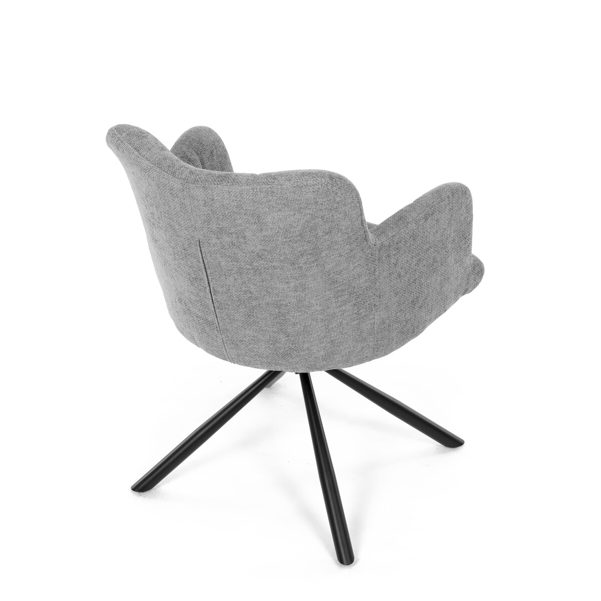 Jedálenské kreslo látka/kov DCH-T1122 GREY2