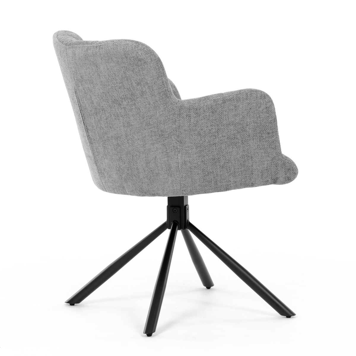 Jedálenské kreslo látka/kov DCH-T1122 GREY2