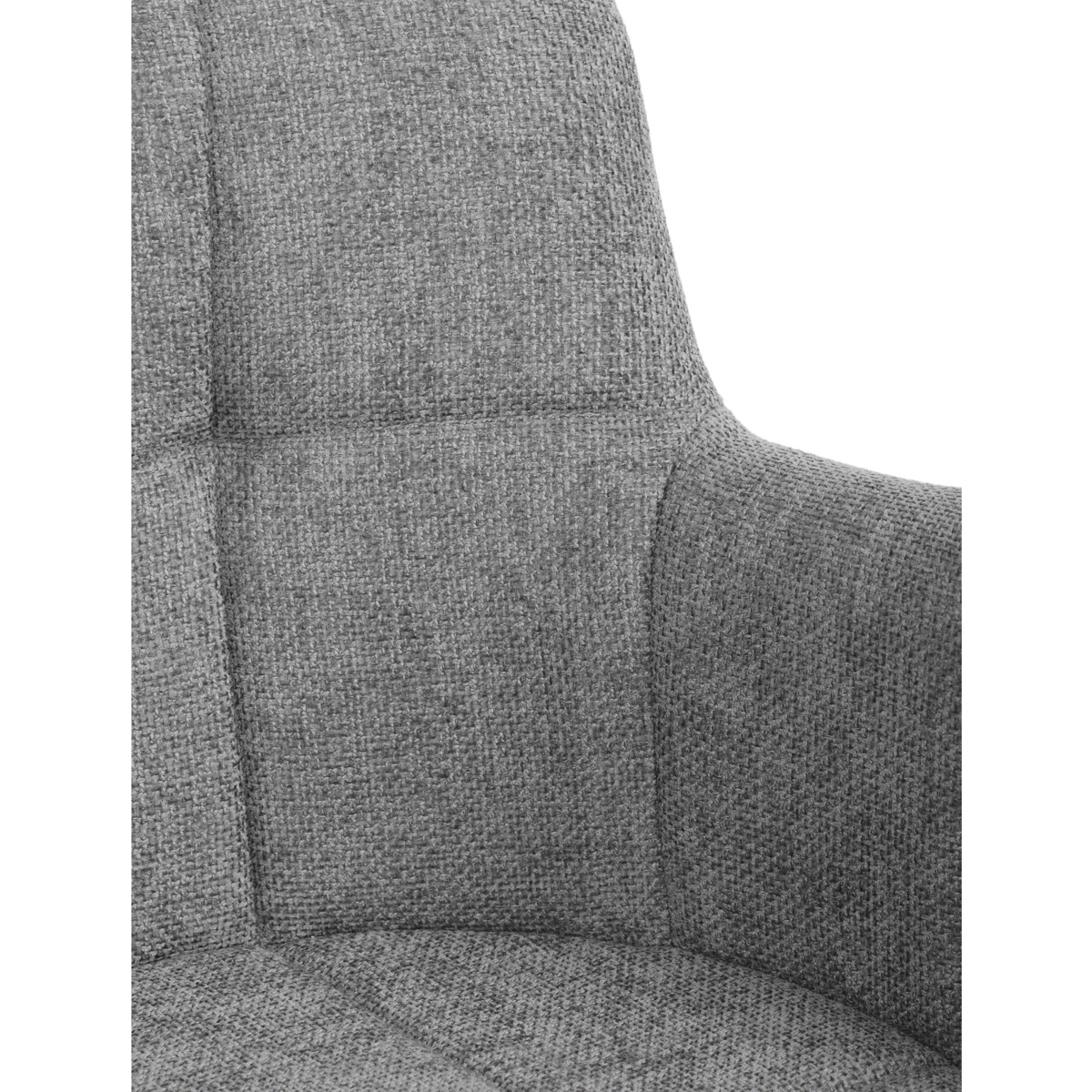 Jedálenské kreslo látka/kov DCH-T1122 GREY2