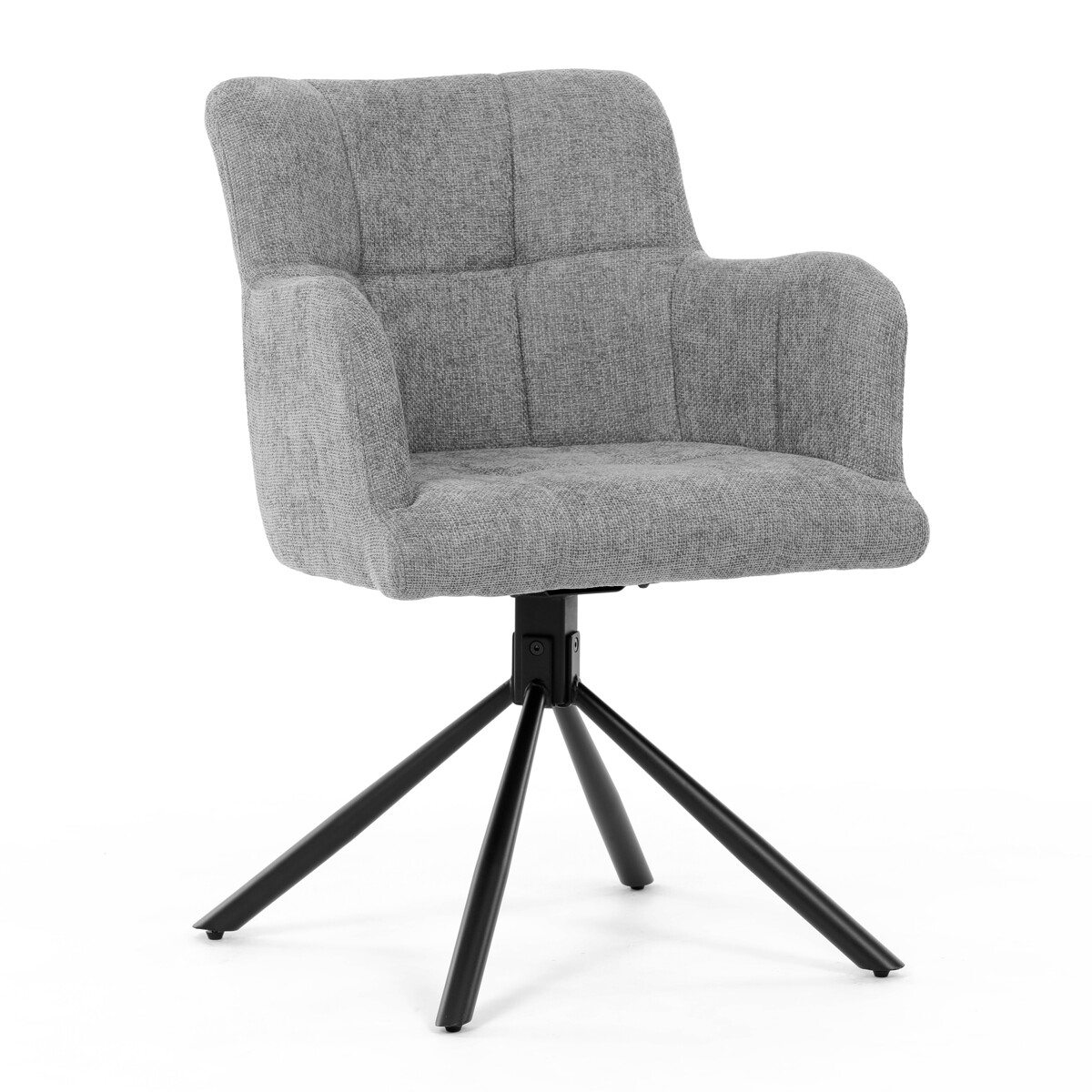 Jedálenské kreslo látka/kov DCH-T1122 GREY2