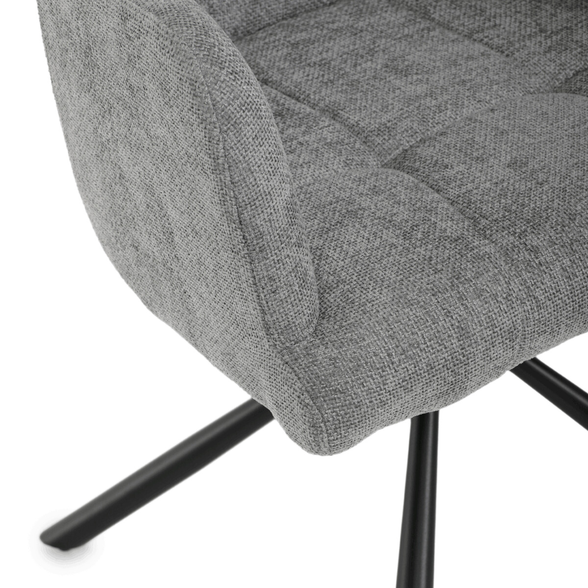 Jedálenské kreslo látka/kov DCH-T1122 GREY2