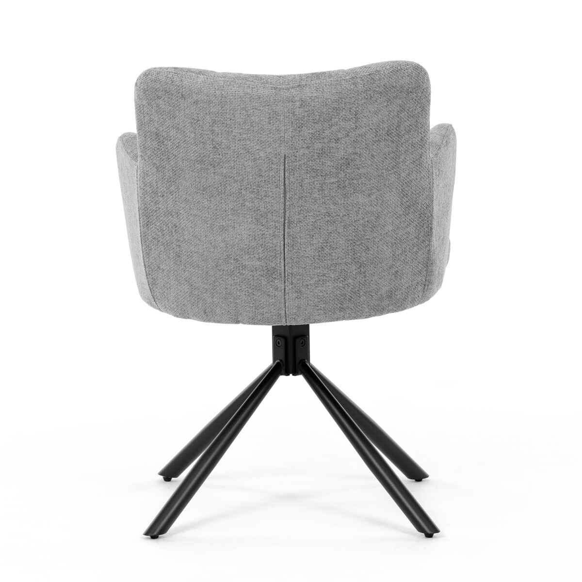 Jedálenské kreslo látka/kov DCH-T1122 GREY2