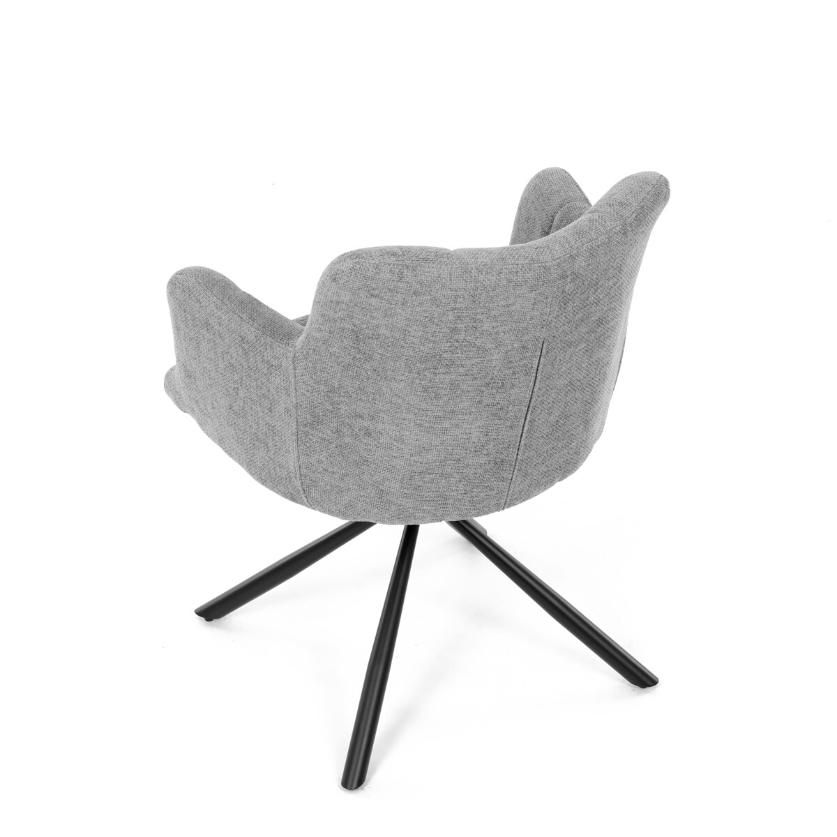Jedálenské kreslo látka/kov DCH-T1122 GREY2
