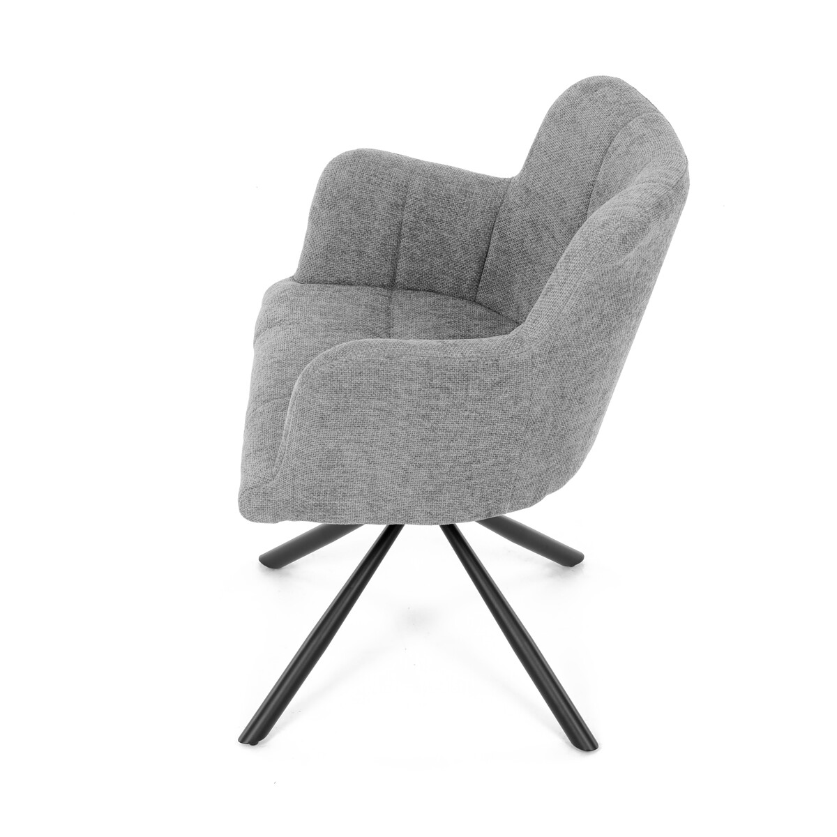 Jedálenské kreslo látka/kov DCH-T1122 GREY2