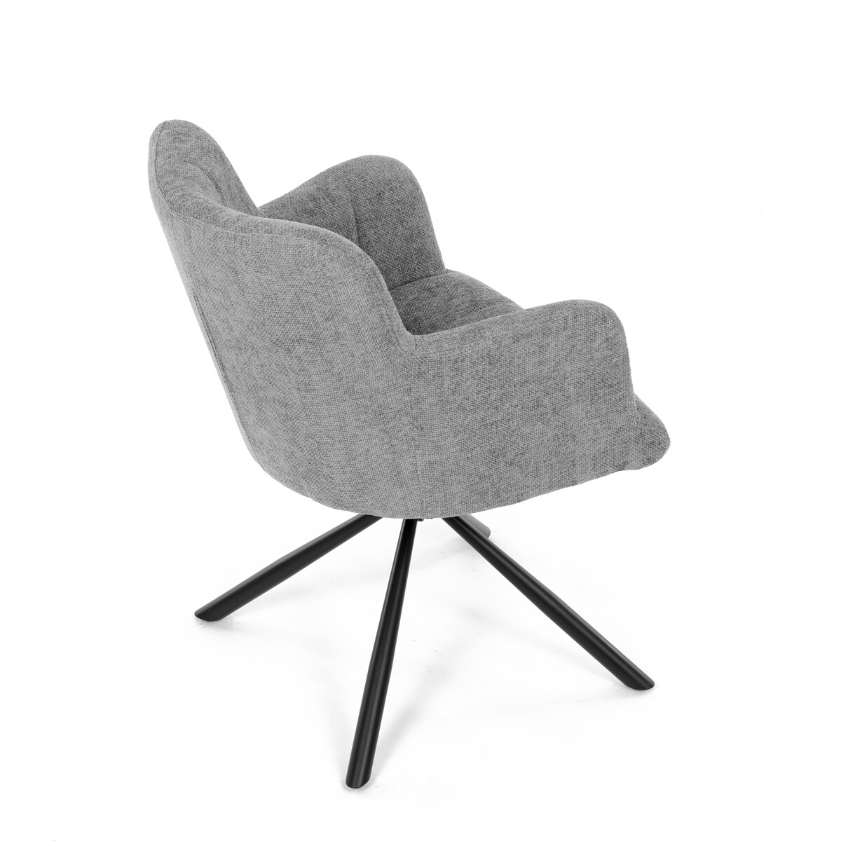 Jedálenské kreslo látka/kov DCH-T1122 GREY2