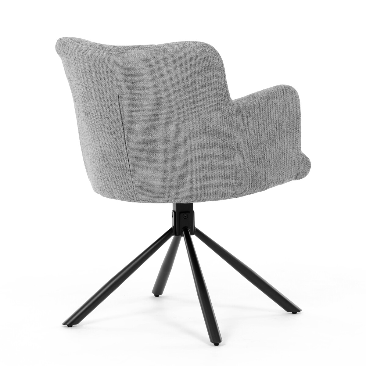 Jedálenské kreslo látka/kov DCH-T1122 GREY2