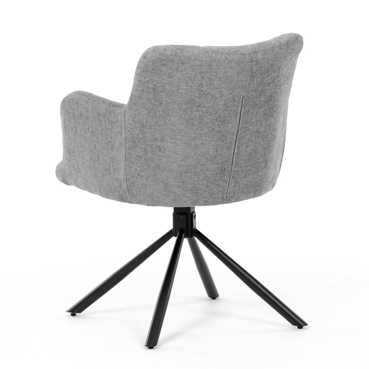 Jedálenské kreslo látka/kov DCH-T1122 GREY2
