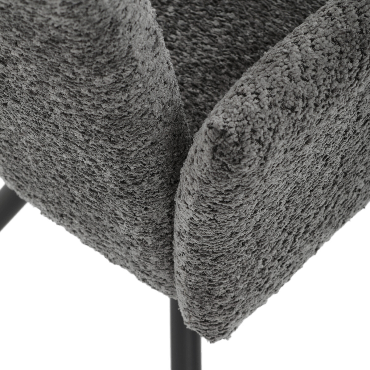Jedálenské kreslo látka/kov DCH-W1117 GREY2
