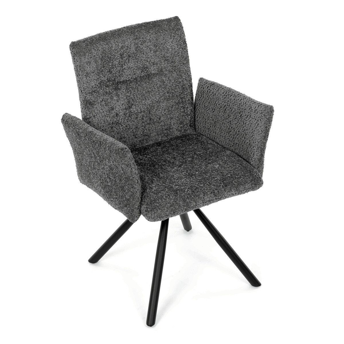 Jedálenské kreslo látka/kov DCH-W1117 GREY2
