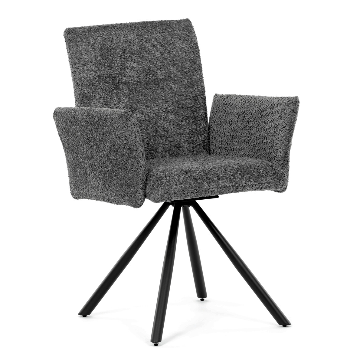 Jedálenské kreslo látka/kov DCH-W1117 GREY2