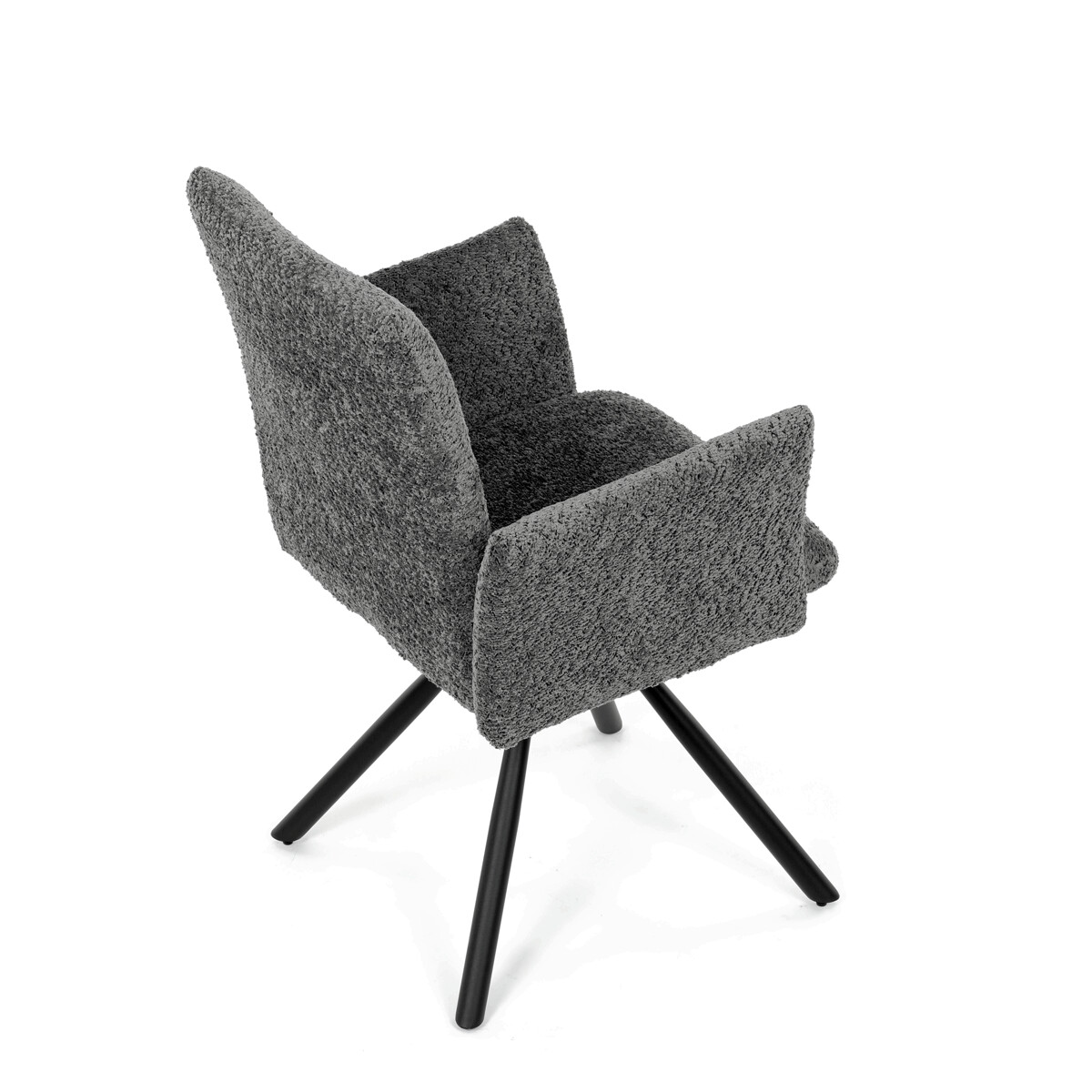 Jedálenské kreslo látka/kov DCH-W1117 GREY2