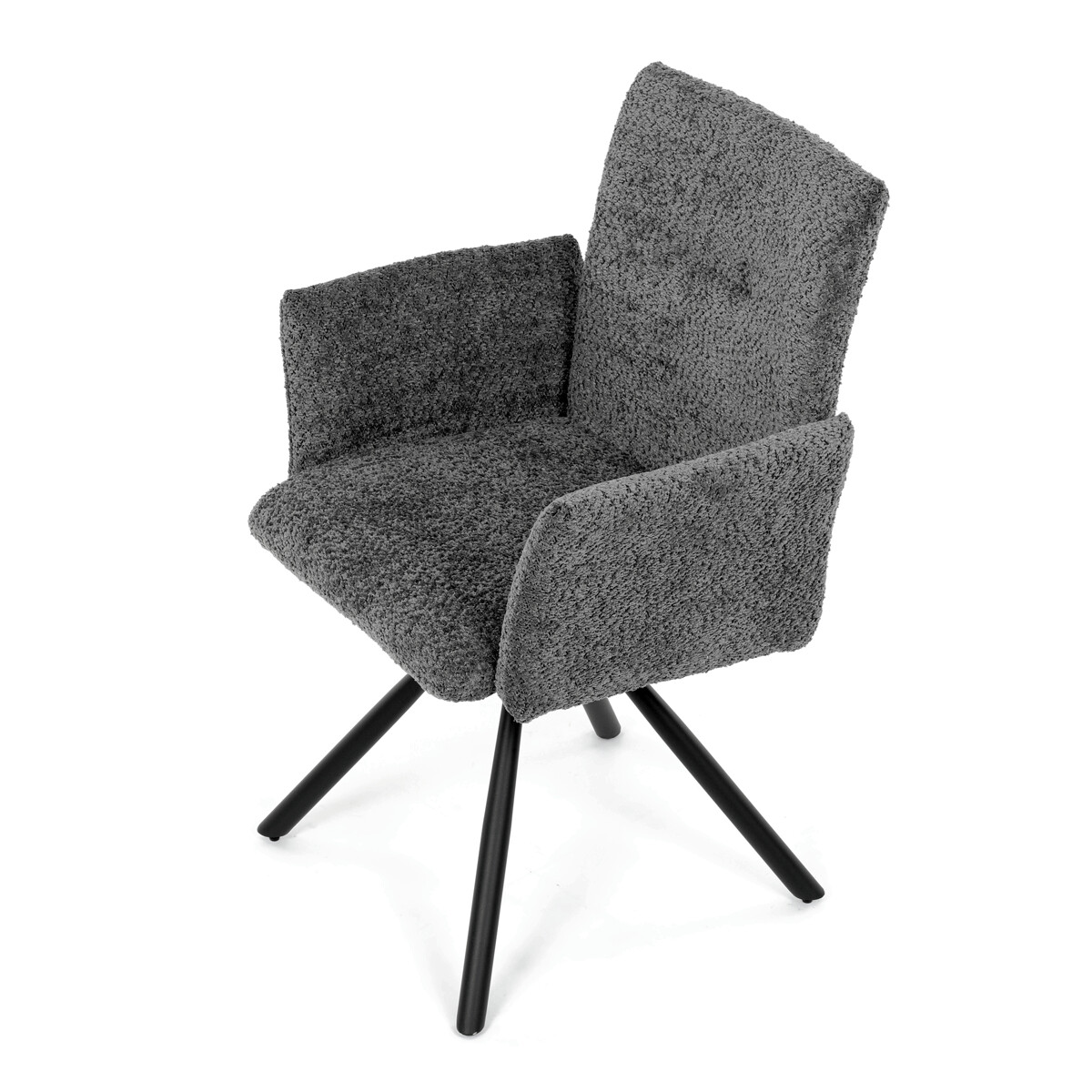 Jedálenské kreslo látka/kov DCH-W1117 GREY2