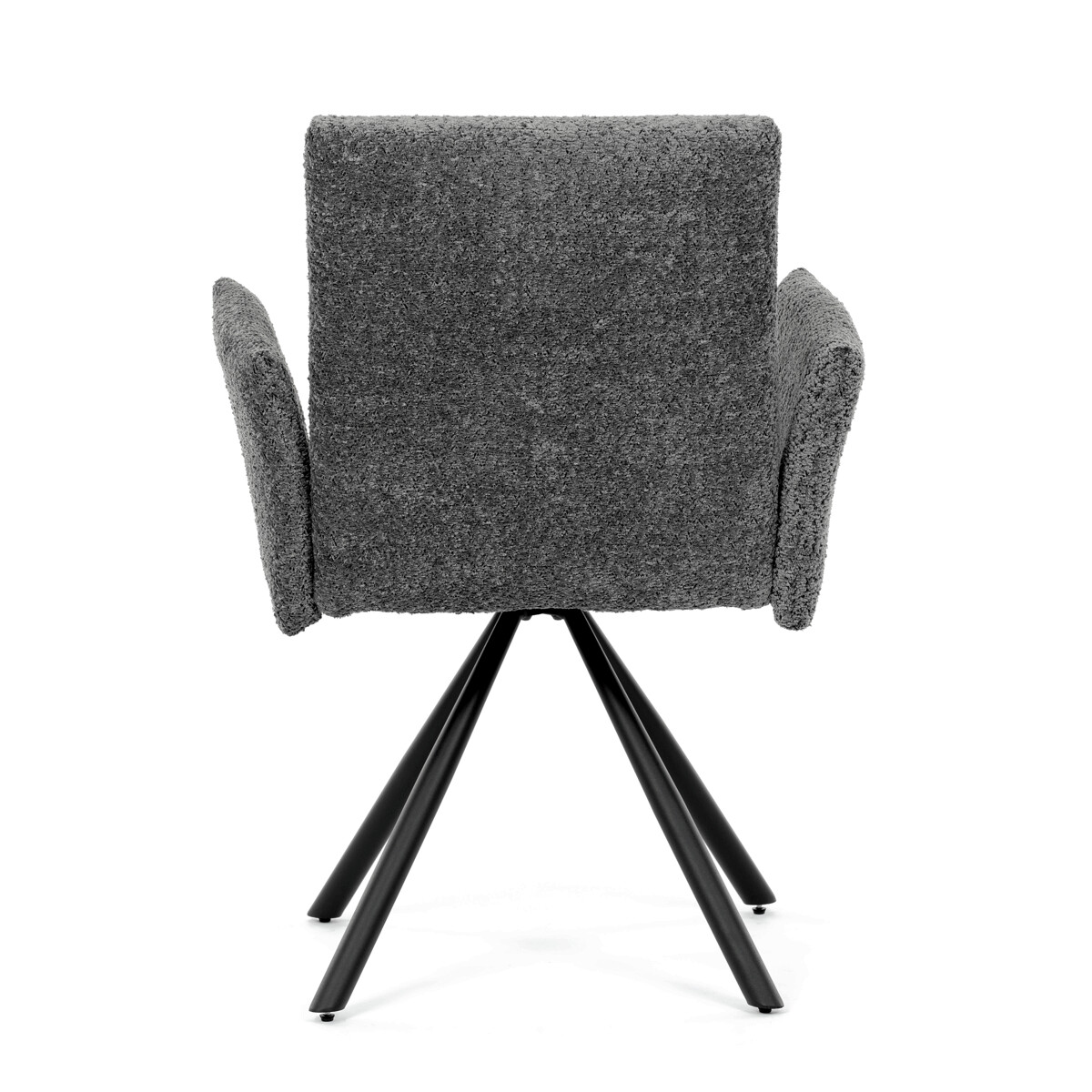 Jedálenské kreslo látka/kov DCH-W1117 GREY2