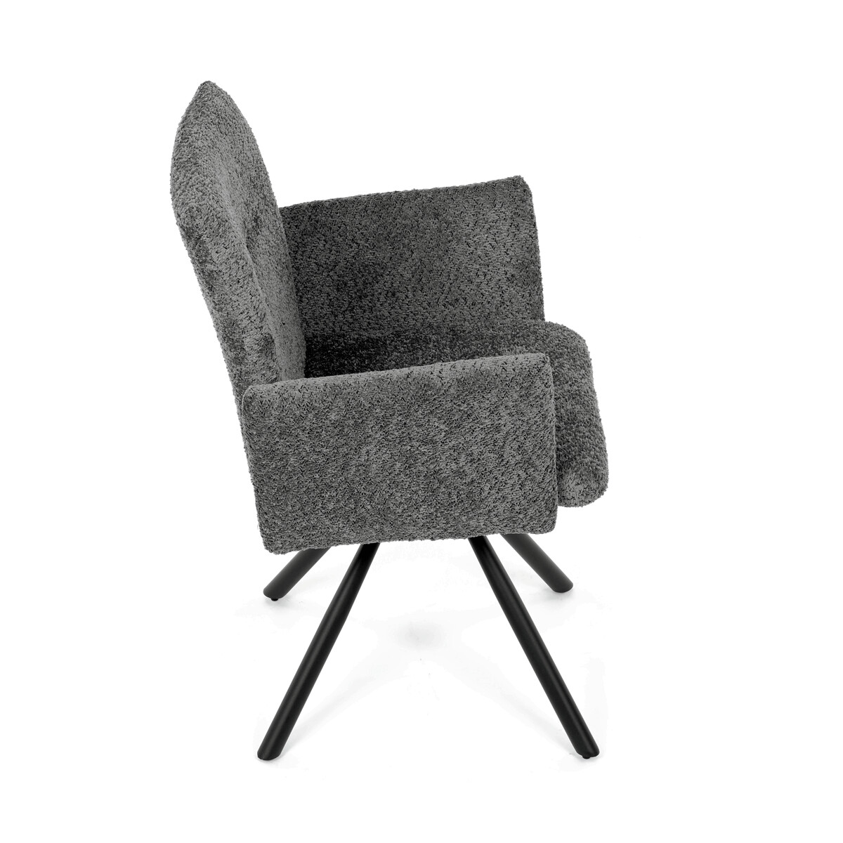 Jedálenské kreslo látka/kov DCH-W1117 GREY2