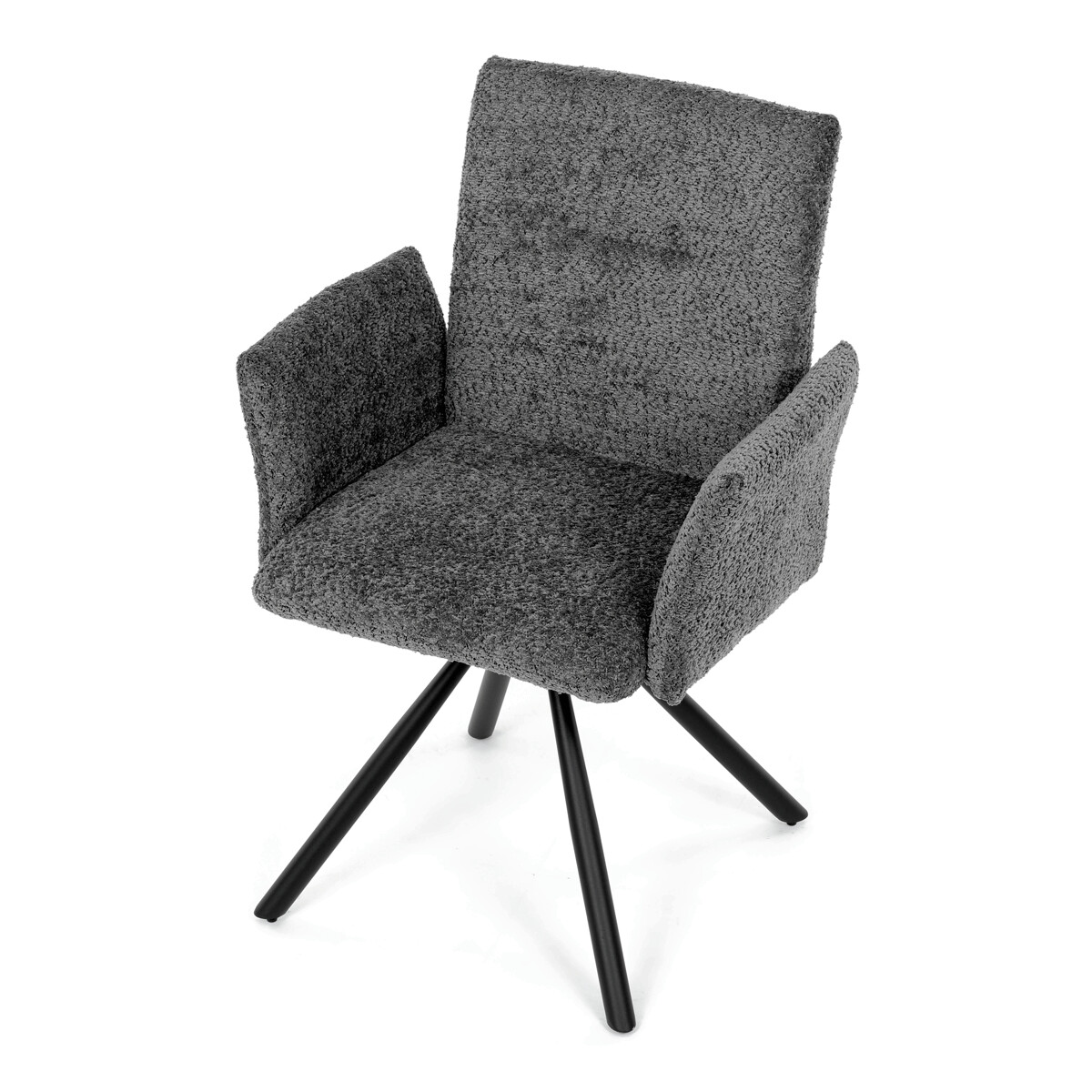 Jedálenské kreslo látka/kov DCH-W1117 GREY2