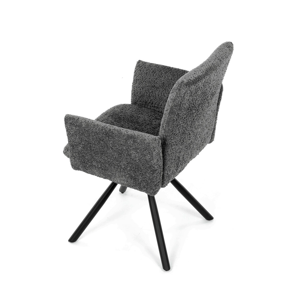 Jedálenské kreslo látka/kov DCH-W1117 GREY2