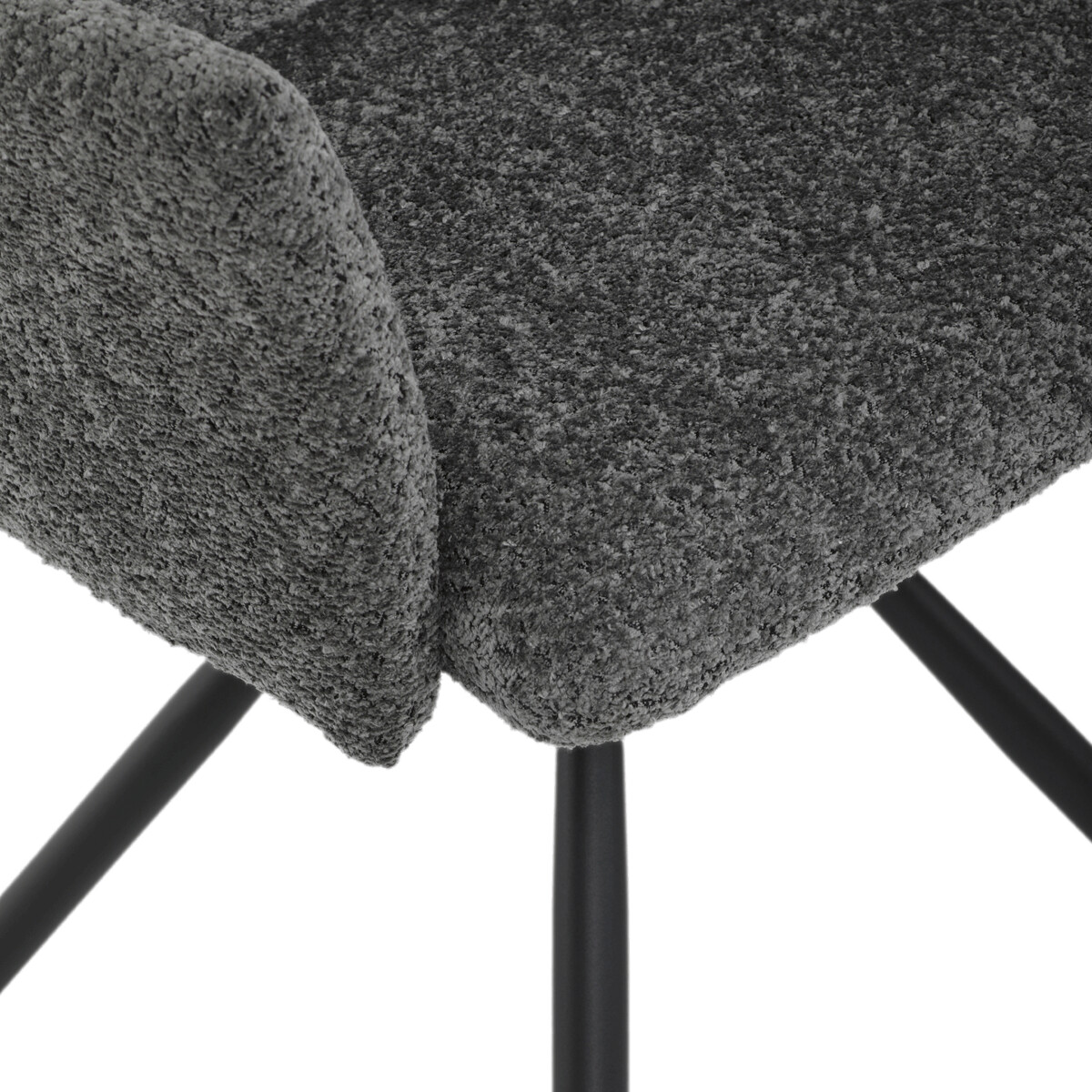 Jedálenské kreslo látka/kov DCH-W1117 GREY2