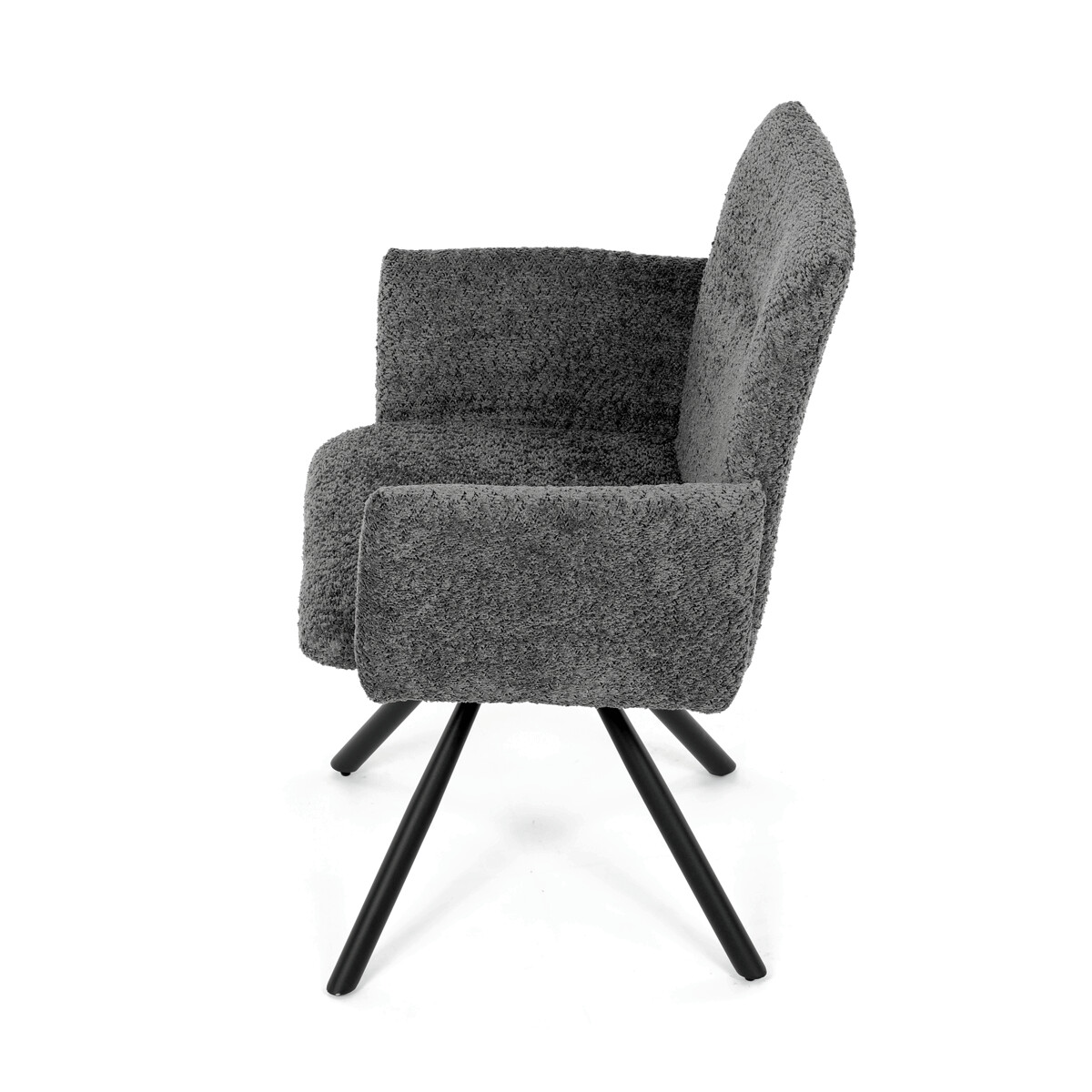 Jedálenské kreslo látka/kov DCH-W1117 GREY2
