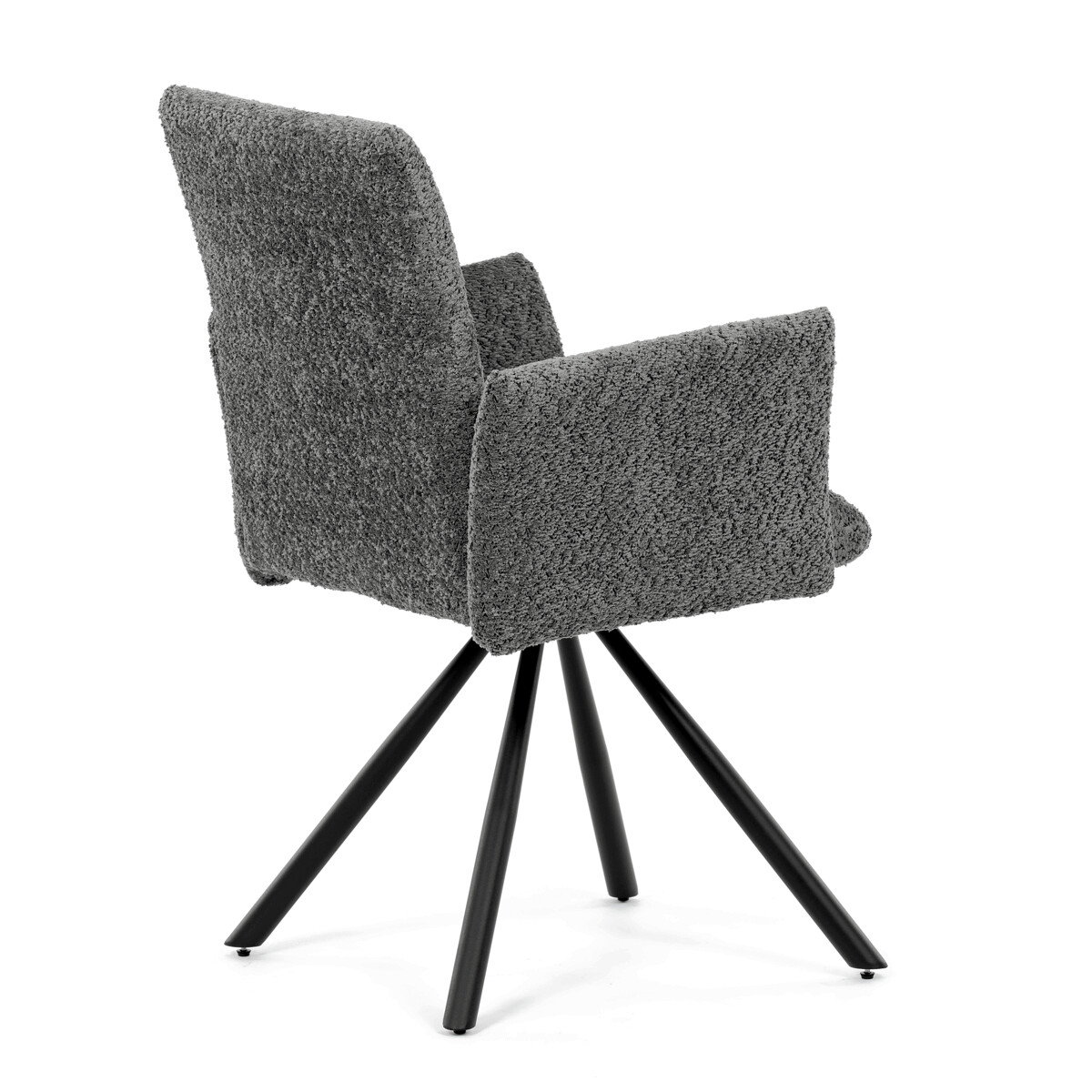 Jedálenské kreslo látka/kov DCH-W1117 GREY2