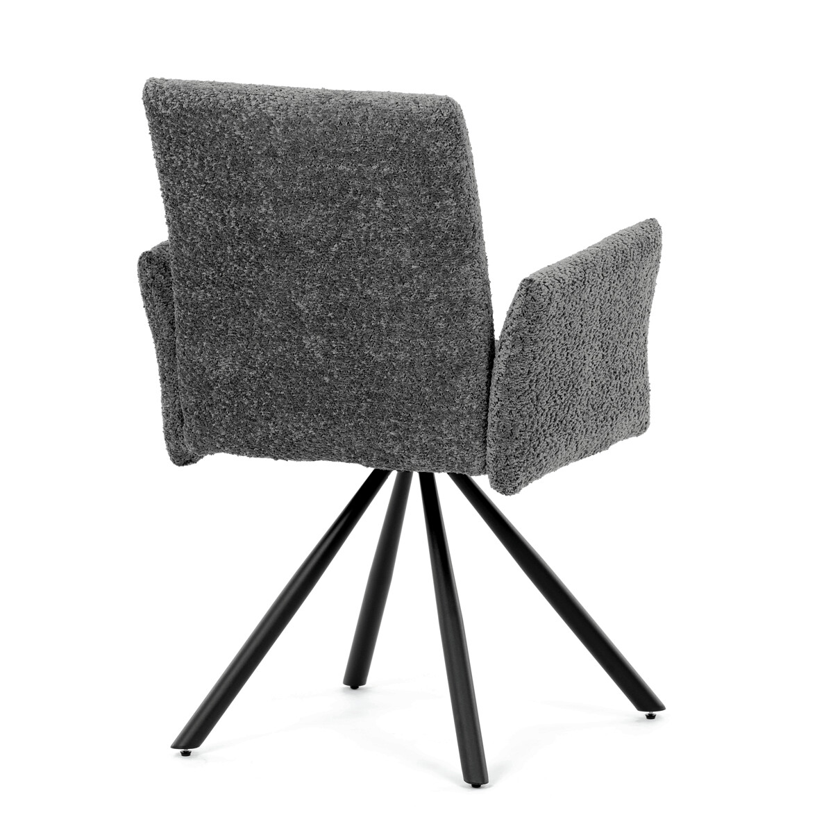 Jedálenské kreslo látka/kov DCH-W1117 GREY2