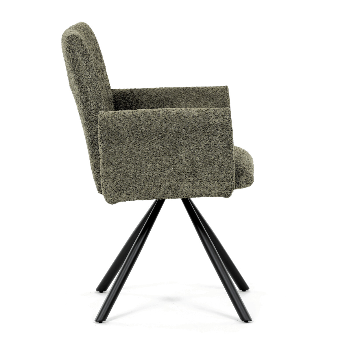 Jedálenské kreslo látka/kov DCH-W1117 GRN2