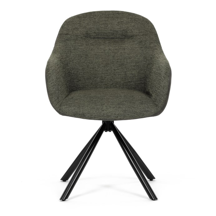 Jedálenská stolička, zelená, látka, DCH-Y1143 GRN2