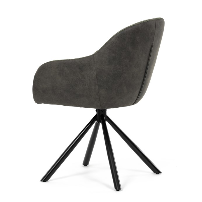 Jedálenská stolička, zelená, látka, DCH-Y1143 GRN2