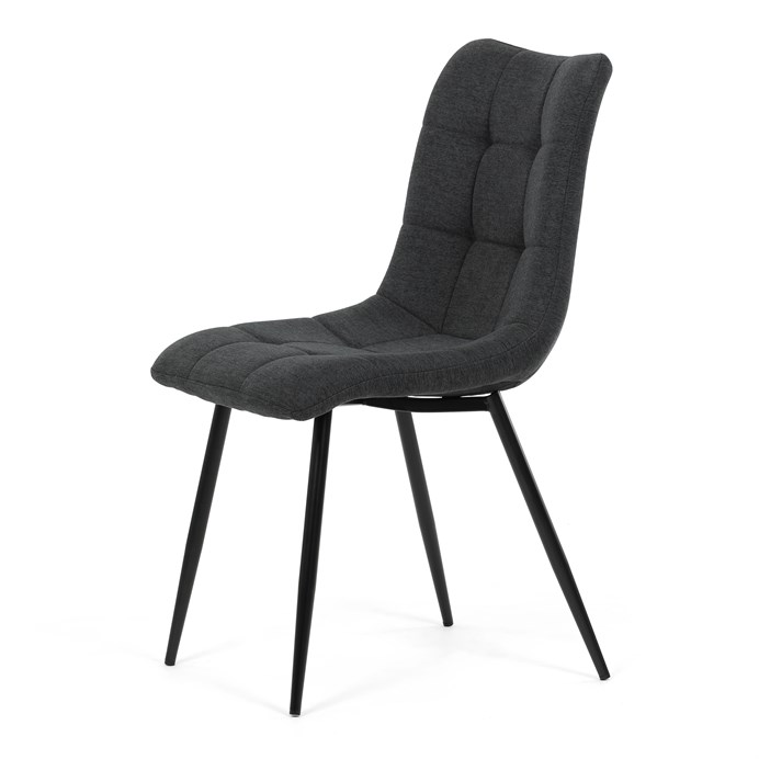 Jedálenská stolička, šedá, látka, DCL-193 GREY2