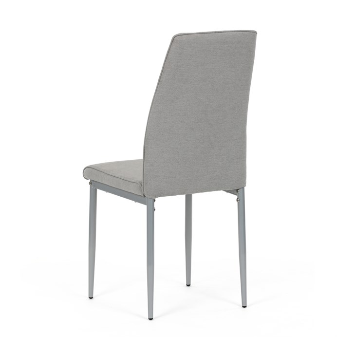 Jedálenská stolička, sivá, látka, DCL-379 LAN2