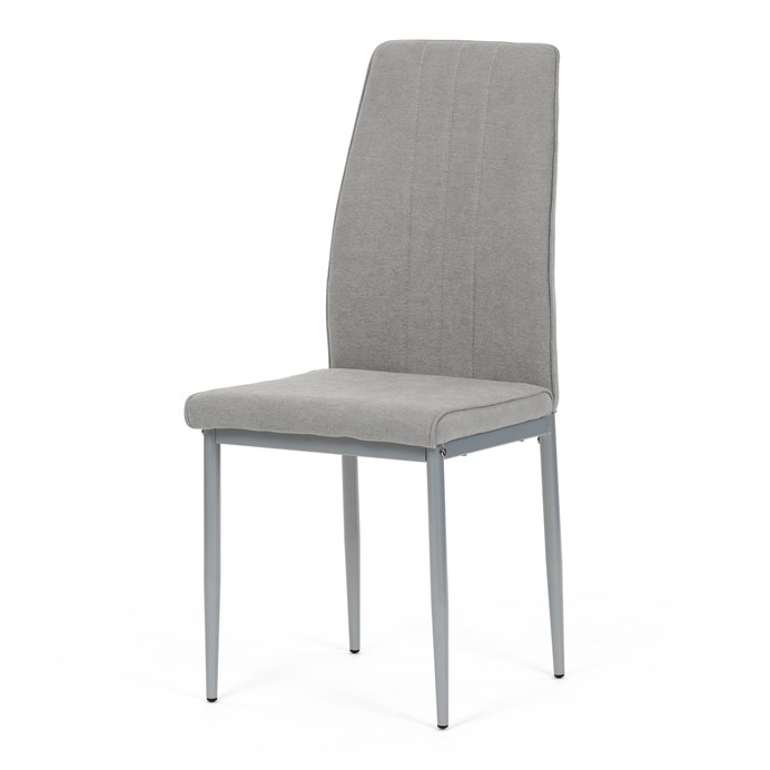 Jedálenská stolička, sivá, látka, DCL-379 LAN2