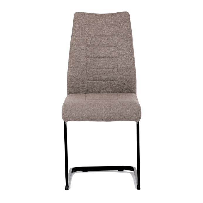 Jedálenská stolička, hnedá, látka, DCL-438 BR2